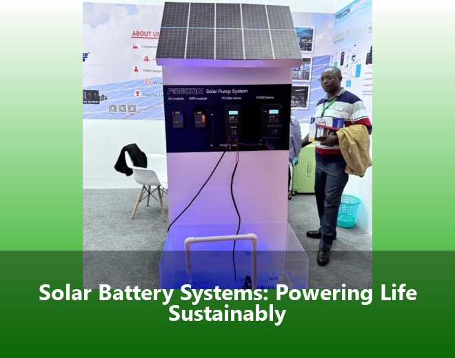 Solar Battery Systems: Powering Life Sustainably