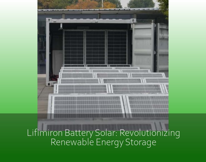 Lifimiron Battery Solar: Revolutionizing Renewable Energy Storage