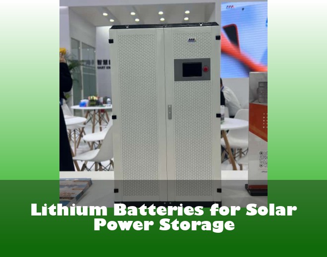 Lithium Batteries for Solar Power Storage
