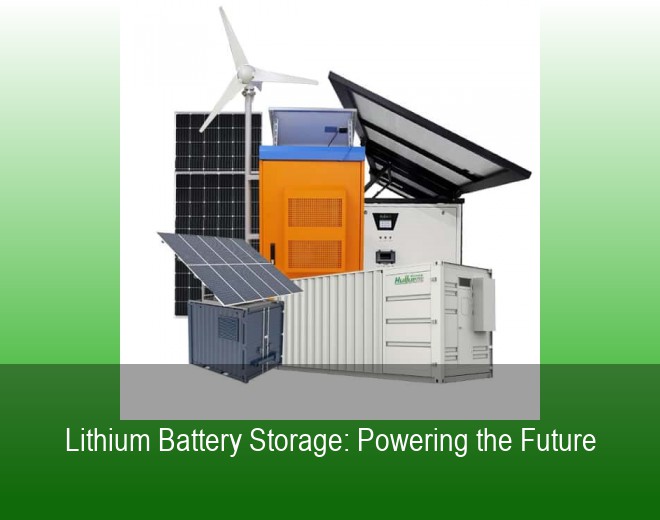 Lithium Battery Storage: Powering the Future