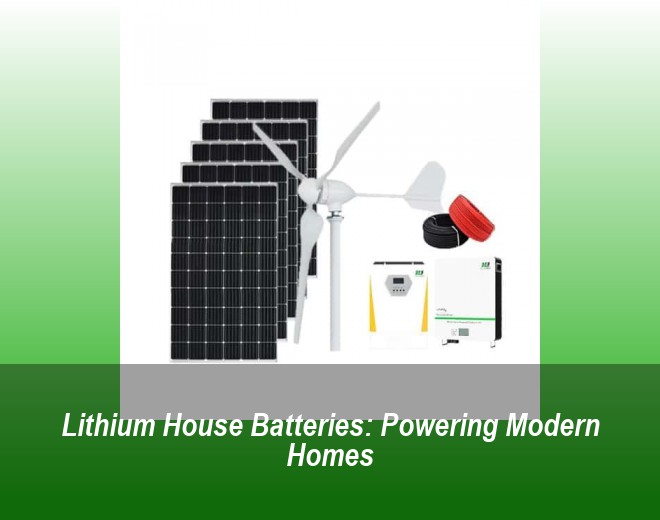 Lithium House Batteries: Powering Modern Homes