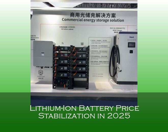 Lithium-Ion Battery Price Stabilization in 2025