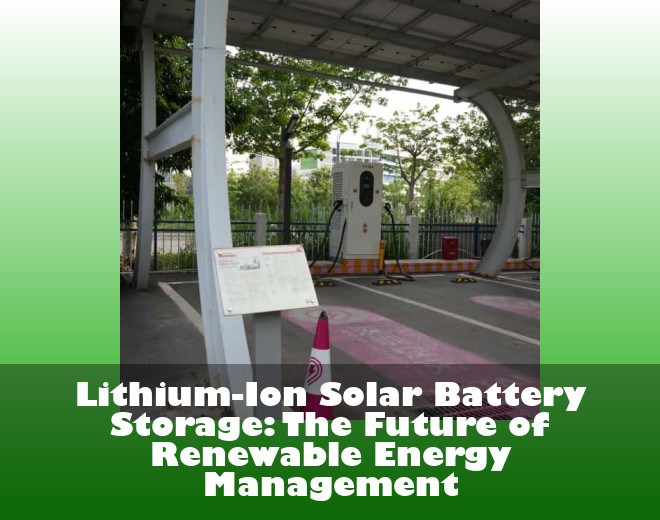 Lithium-Ion Solar Battery Storage: The Future of Renewable Energy Management