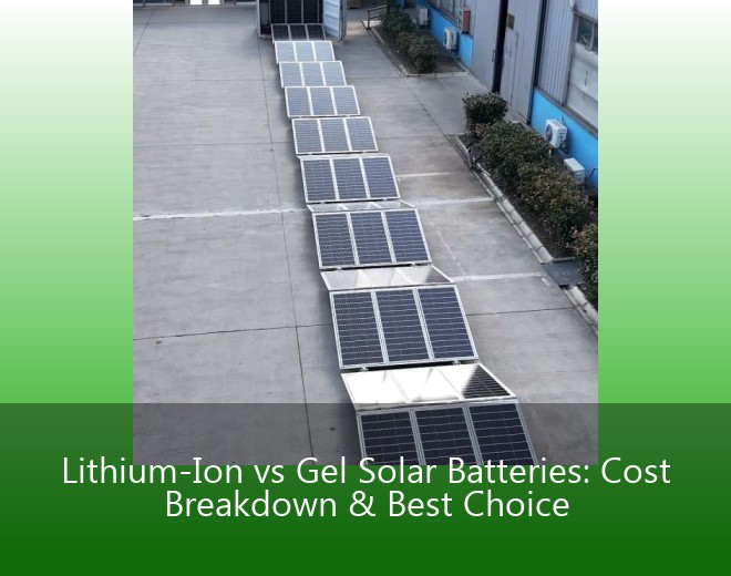 Lithium-Ion vs Gel Solar Batteries: Cost Breakdown & Best Choice