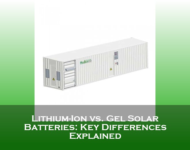 Lithium-Ion vs. Gel Solar Batteries: Key Differences Explained