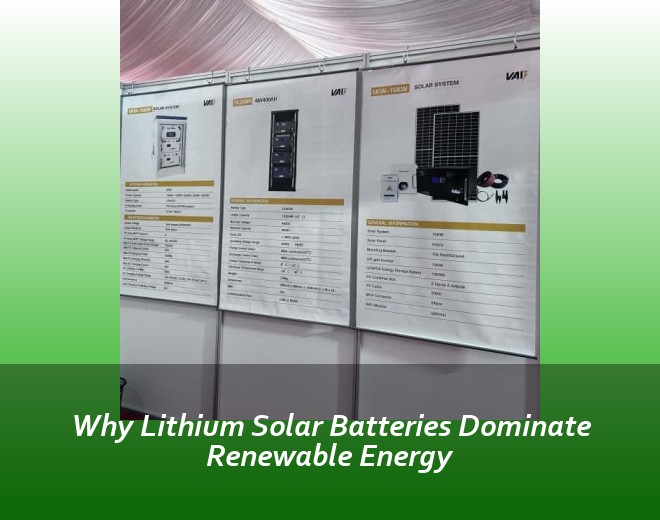 Why Lithium Solar Batteries Dominate Renewable Energy