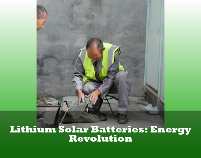 Lithium Solar Batteries: Energy Revolution