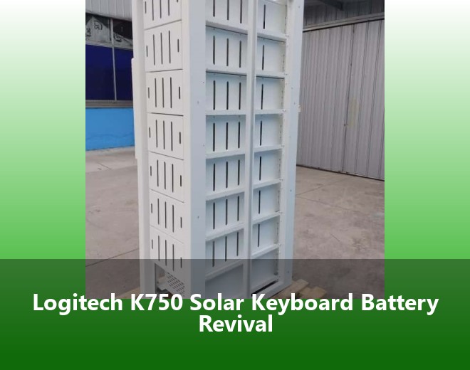 Logitech K750 Solar Keyboard Battery Revival