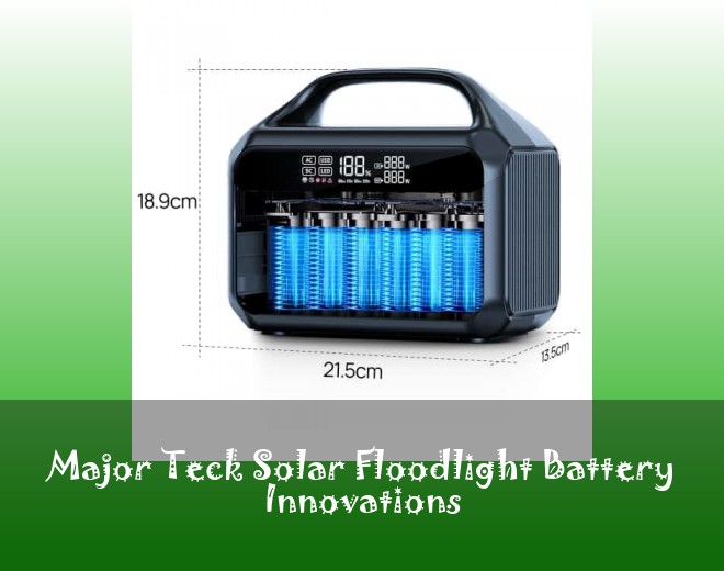 Major Teck Solar Floodlight Battery Innovations