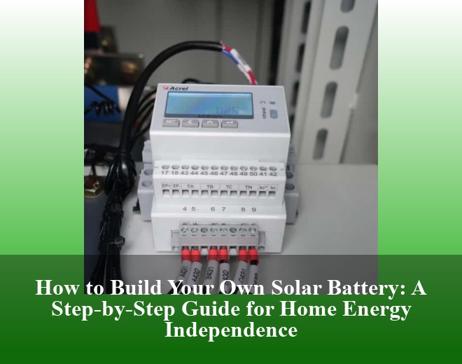 How to Build Your Own Solar Battery: A Step-by-Step Guide for Home Energy Independence