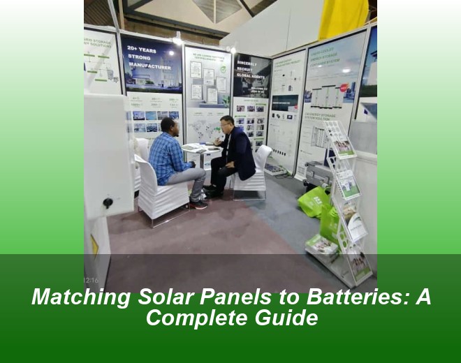 Matching Solar Panels to Batteries: A Complete Guide