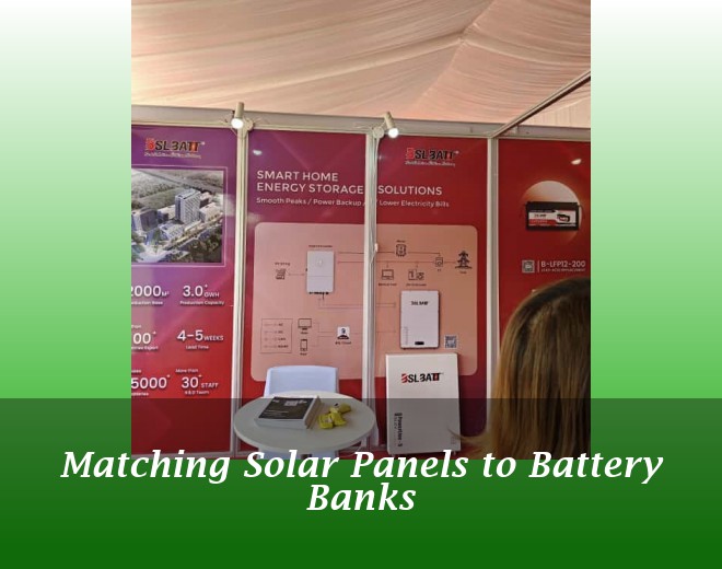 Matching Solar Panels to Battery Banks