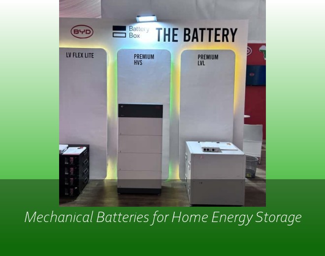 Mechanical Batteries for Home Energy Storage