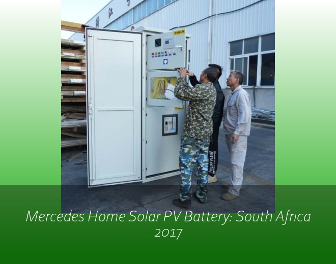 Mercedes Home Solar PV Battery: South Africa 2017