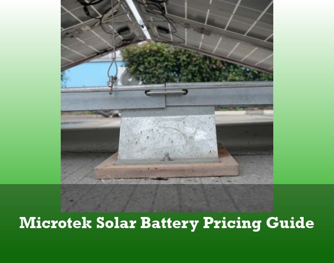 Microtek Solar Battery Pricing Guide