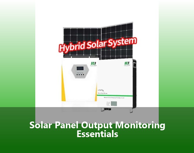 Solar Panel Output Monitoring Essentials