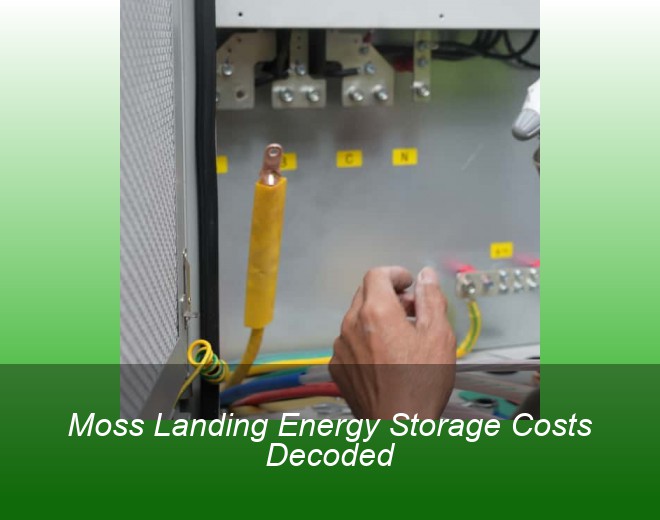 Moss Landing Energy Storage Costs Decoded