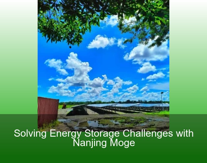 Solving Energy Storage Challenges with Nanjing Moge