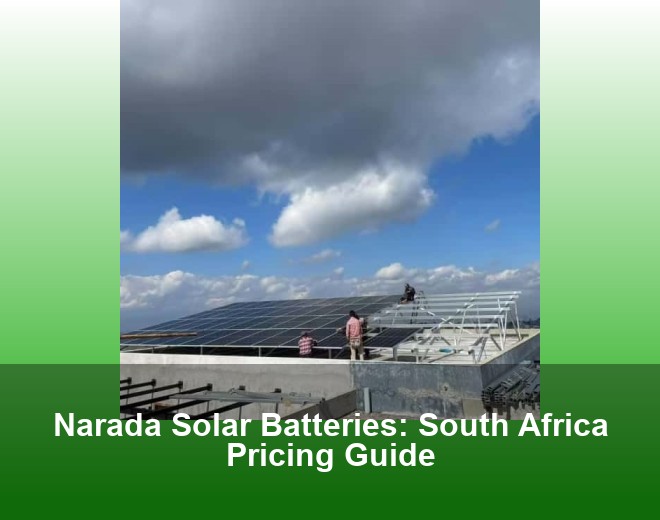 Narada Solar Batteries: South Africa Pricing Guide