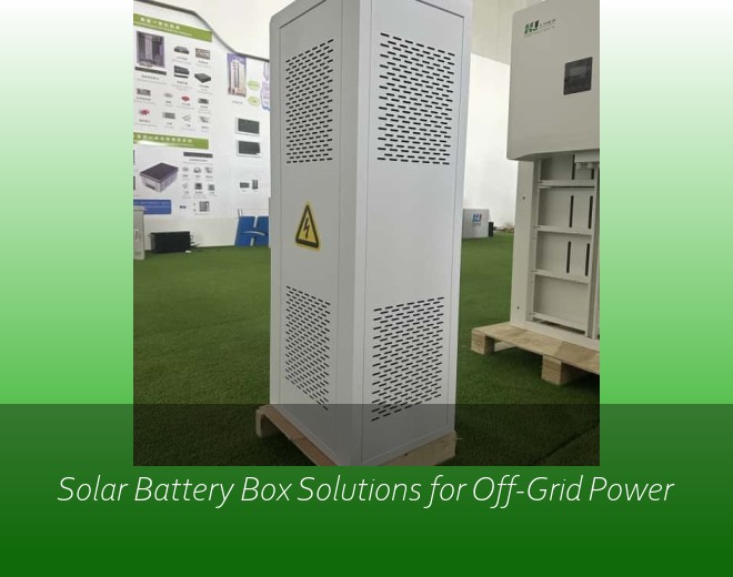 Solar Battery Box Solutions for Off-Grid Power