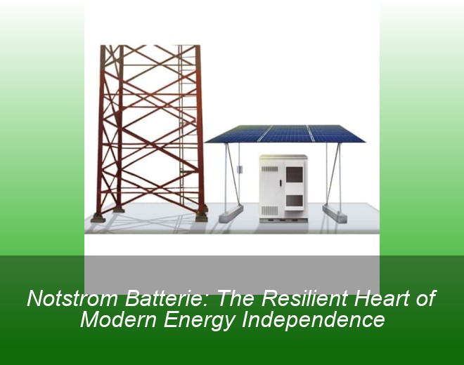 Notstrom Batterie: The Resilient Heart of Modern Energy Independence