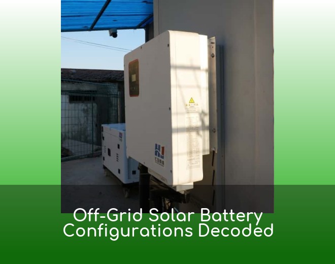 Off-Grid Solar Battery Configurations Decoded
