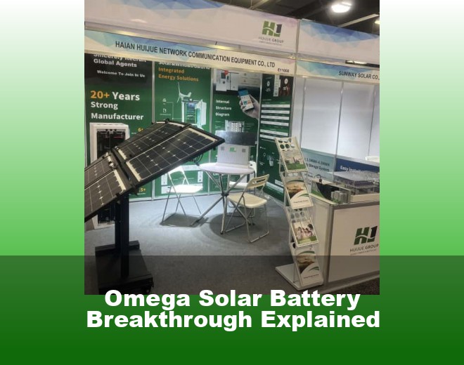 Omega Solar Battery Breakthrough Explained