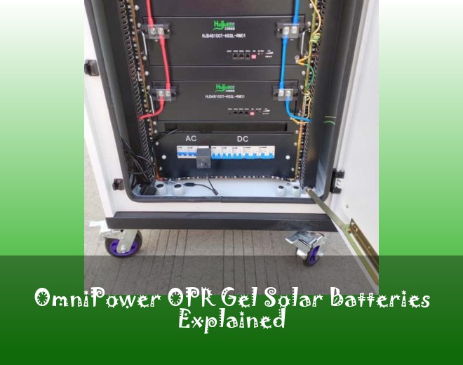 OmniPower OPR Gel Solar Batteries Explained