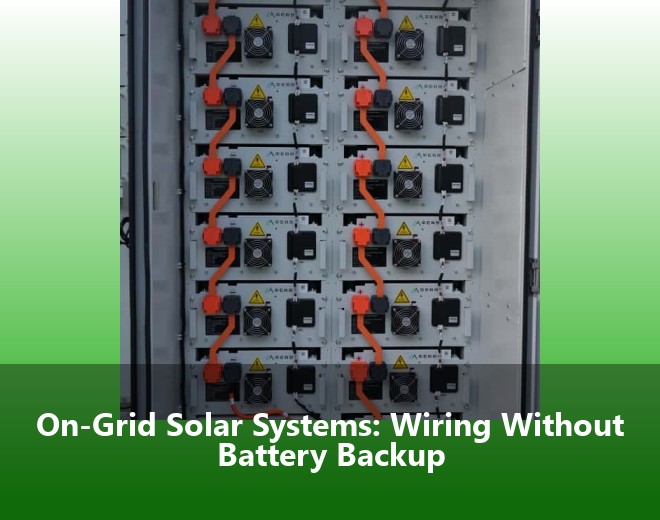 On-Grid Solar Systems: Wiring Without Battery Backup