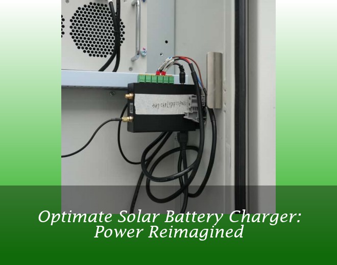 Optimate Solar Battery Charger: Power Reimagined