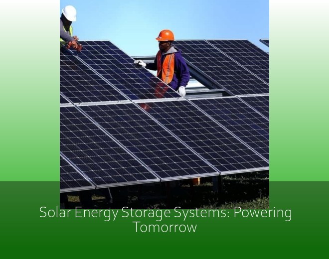 Solar Energy Storage Systems: Powering Tomorrow