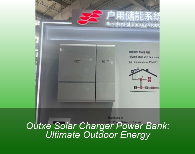 Outxe Solar Charger Power Bank: Ultimate Outdoor Energy