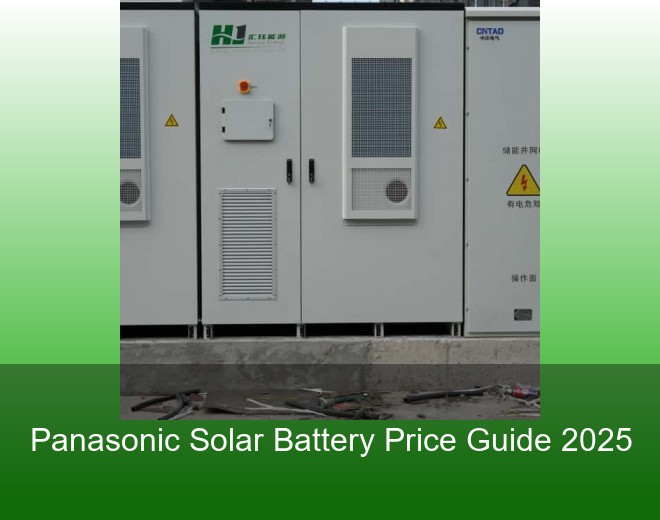 Panasonic Solar Battery Price Guide 2025