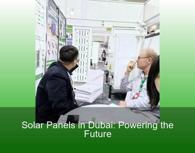 Solar Panels in Dubai: Powering the Future