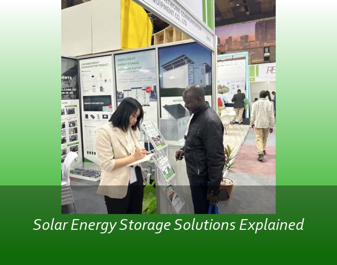Solar Energy Storage Solutions Explained