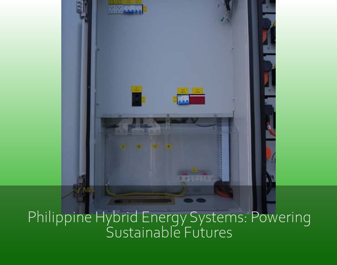 Philippine Hybrid Energy Systems: Powering Sustainable Futures