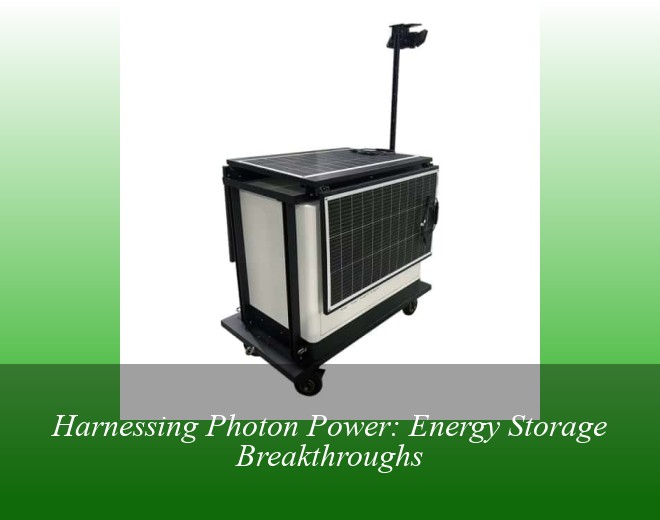 Harnessing Photon Power: Energy Storage Breakthroughs