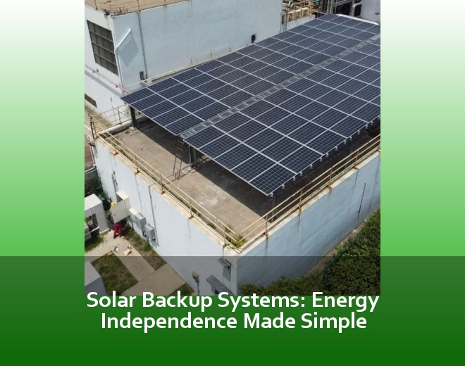 Solar Backup Systems: Energy Independence Made Simple