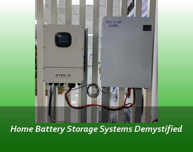 Home Battery Storage Systems Demystified