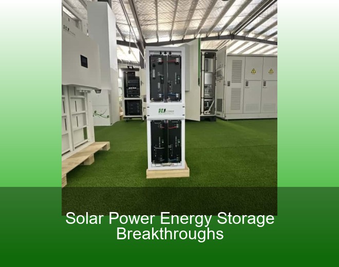 Solar Power Energy Storage Breakthroughs