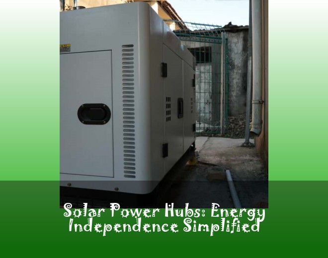 Solar Power Hubs: Energy Independence Simplified