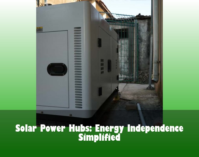 Solar Power Hubs: Energy Independence Simplified