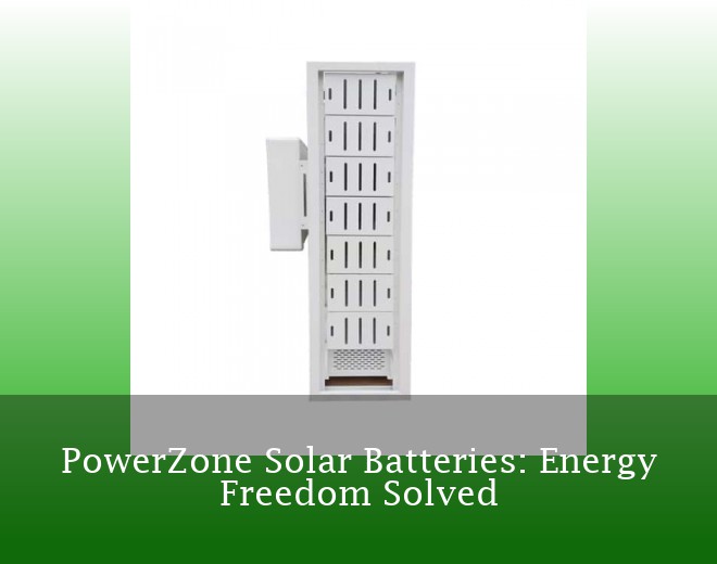 PowerZone Solar Batteries: Energy Freedom Solved