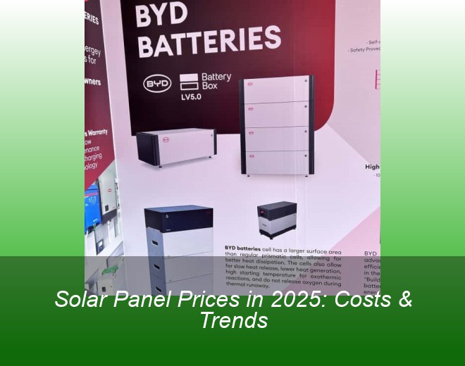 Solar Panel Prices in 2025: Costs & Trends