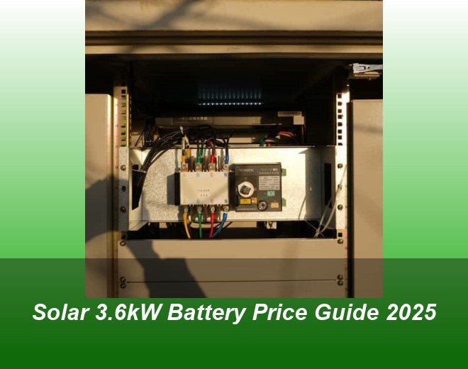 Solar 3.6kW Battery Price Guide 2025