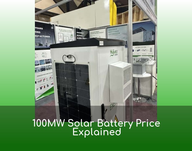 100MW Solar Battery Price Explained