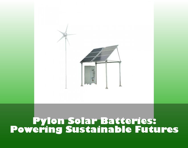 Pylon Solar Batteries: Powering Sustainable Futures