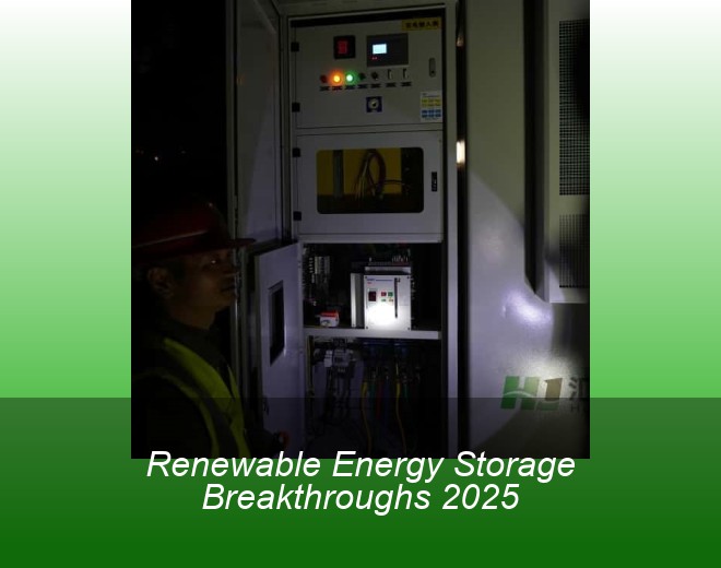 Renewable Energy Storage Breakthroughs 2025