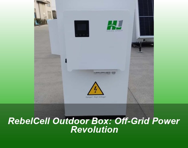 RebelCell Outdoor Box: Off-Grid Power Revolution