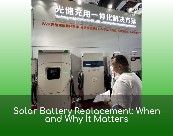 Solar Battery Replacement: When and Why It Matters